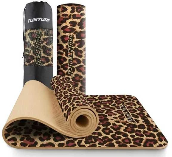Tunturi jogos kilimėlis 8 mm, leopardo raštu