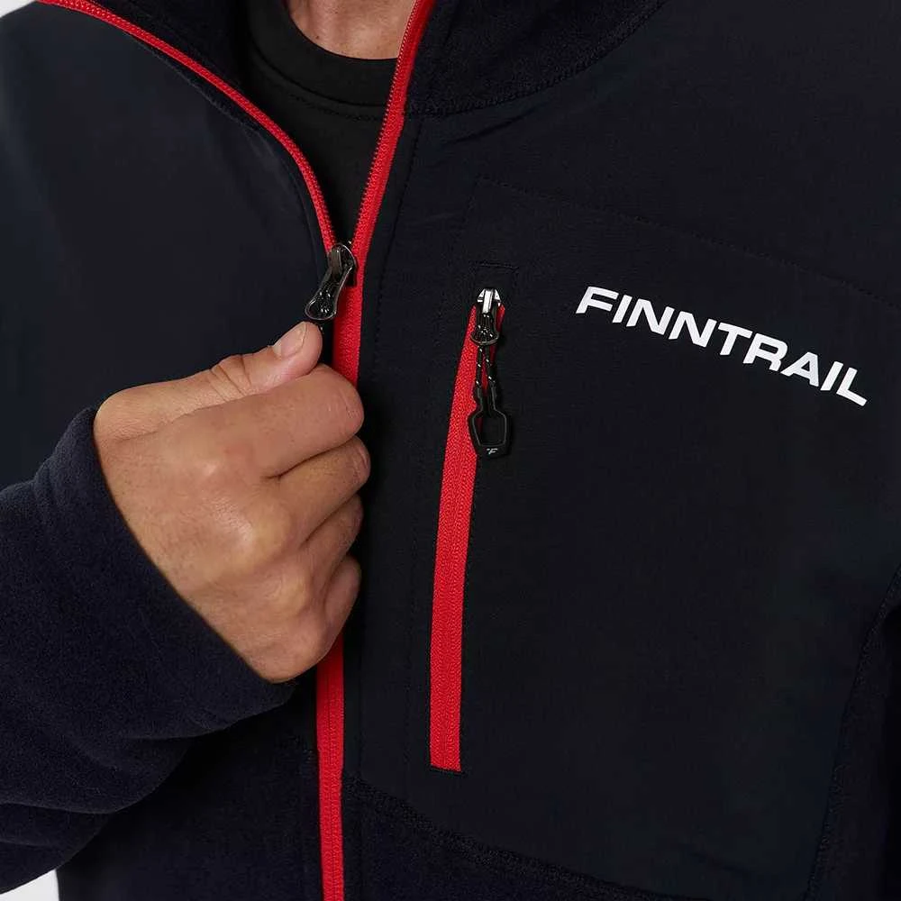 Vyriškas džemperis Finntrail POLAR JACKET 1391 | Juodas