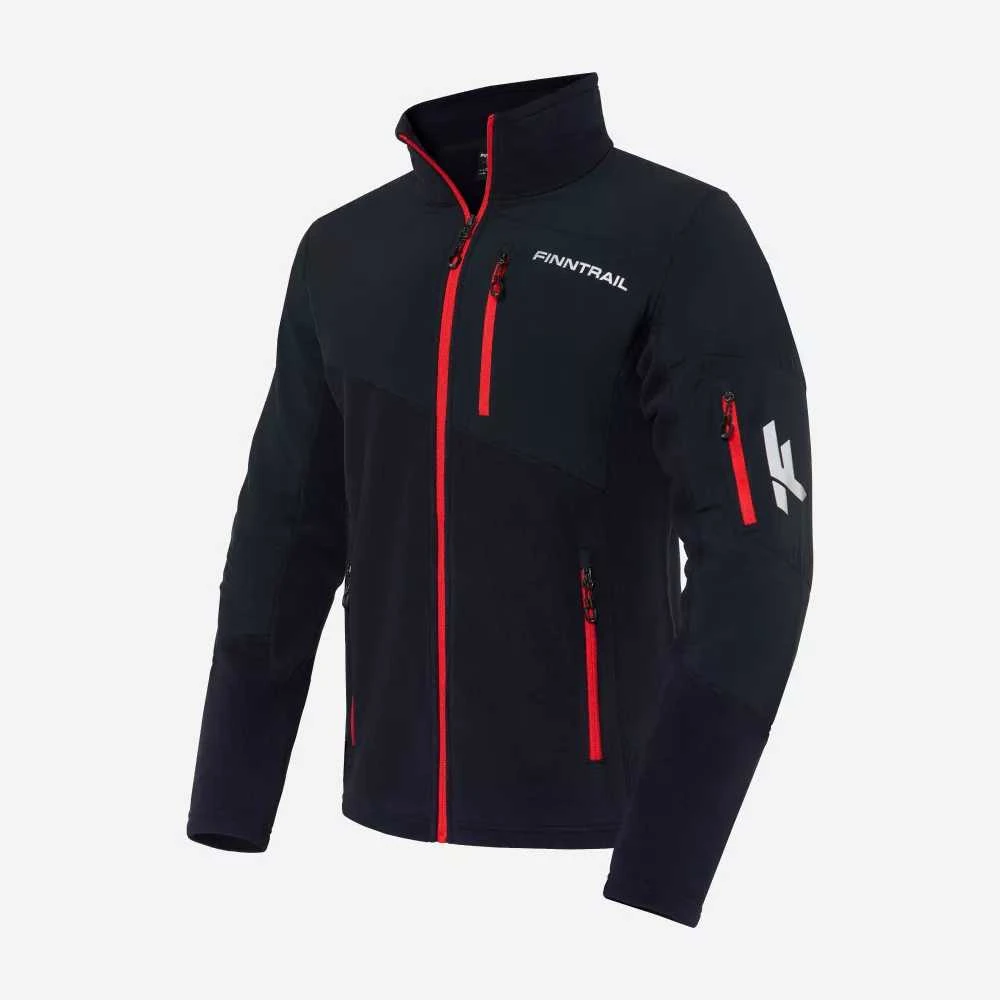Vyriškas džemperis Finntrail POLAR JACKET 1391 | Juodas