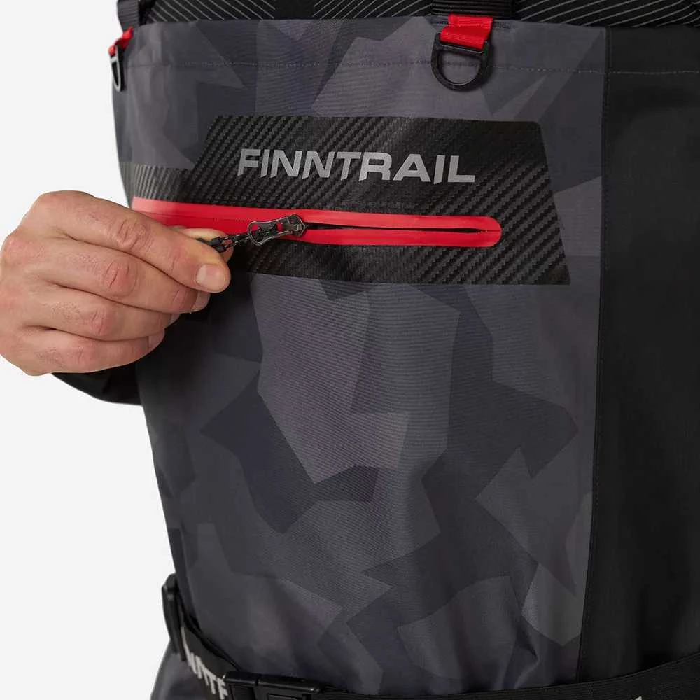 Vyriškos bridkelnės Finntrail ATHLETIC 1532 | Camo Shadow Juodas