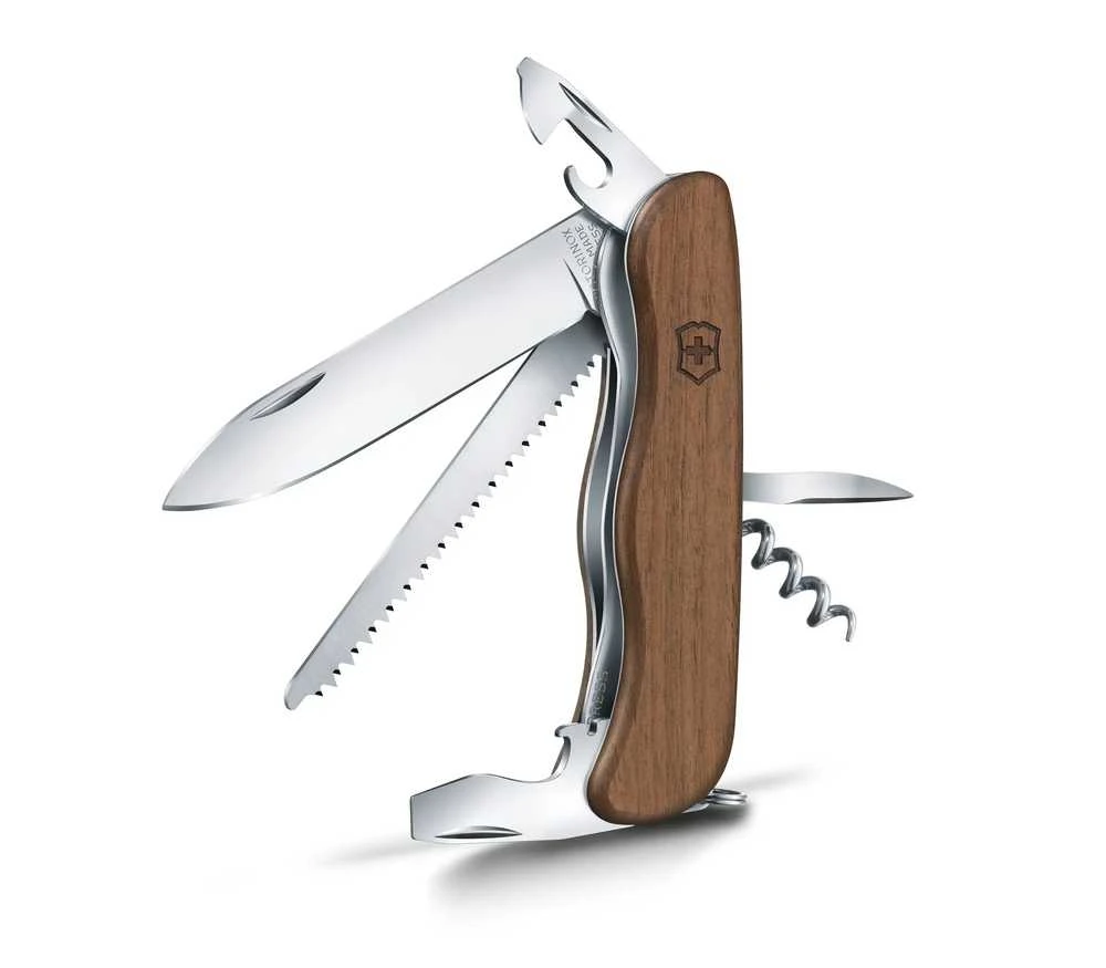 Victorinox Forester Wood peilis su riešutmedžio korpusu