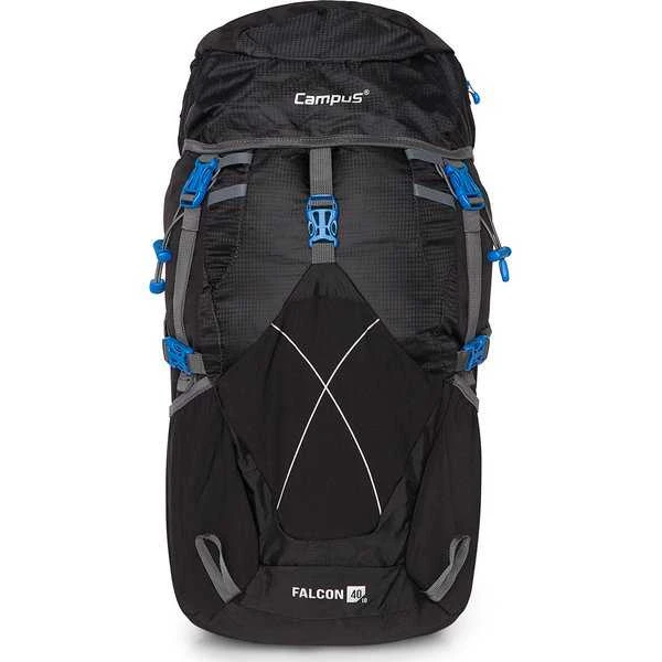 Kuprinė Campus Falcon, 40+10 L | juoda/pilka/mėlyna