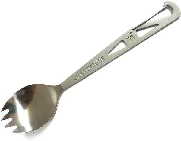 Lifeventure Titanium Spork 17 g titaninis šaukštas-šakutė