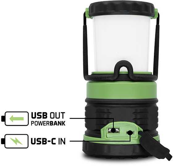 Pastatomas turistavimo žibintas Delphin AURA+ 5400mAh