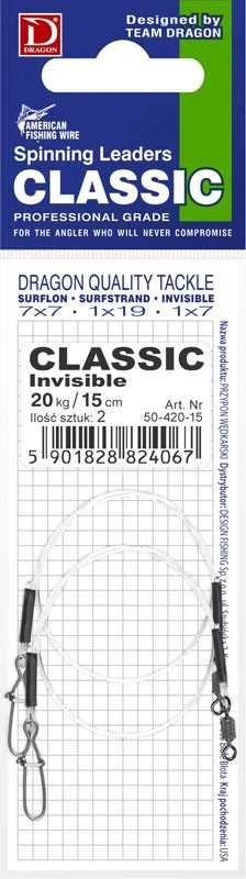 Pavadėliai Dragon Fluorocarbon Invisible Classic 10kg