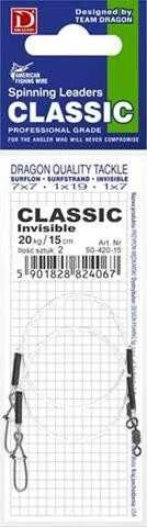 Pavadėliai Dragon Invisible Fluorocarbon Classic 15kg