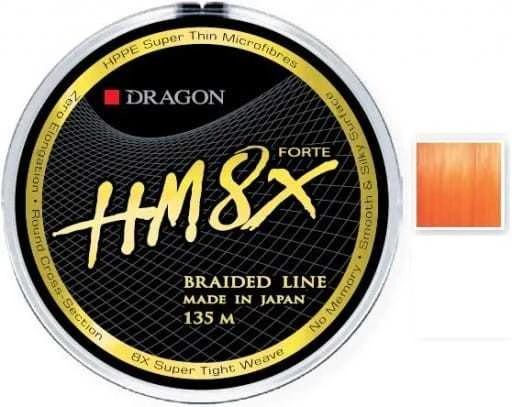 Pintas valas Dragon HM8x Forte 135m Oranžinis Fluo