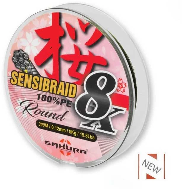 Pintas Valas SAKURA SENSIBRAID 8X 300m žalias