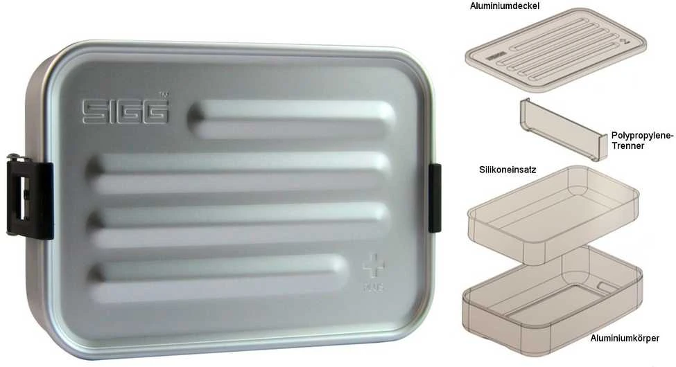 Priešpiečių dėžutė SIGG Plus L Alu | metalinė