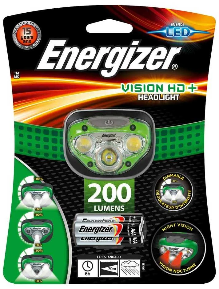 Prožektorius ant galvos Energizer Vision HD+