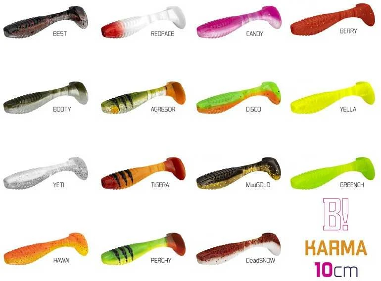 silikoninis masalas Delphin KARMA UVs 10cm / 5 vnt.