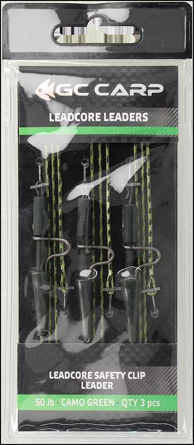 Sistemėlė Golden Catch Leadcore Safety Clip Leader 22,5kg