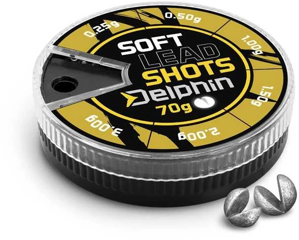 Split-shot svareliai Delphin SOFT įvairūs