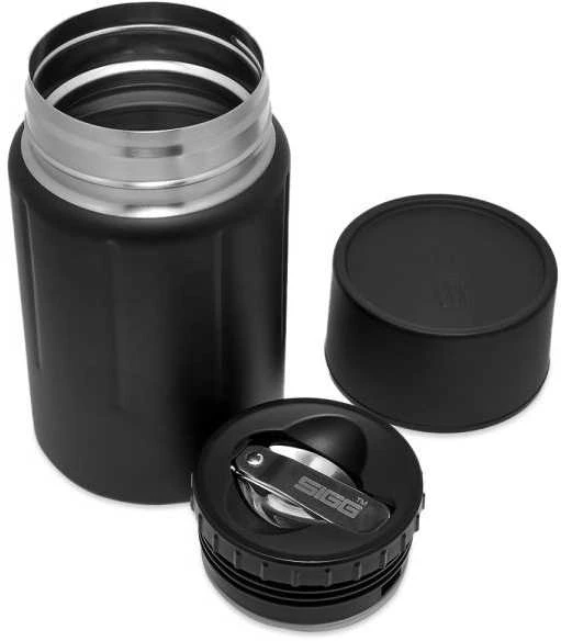 Termosas maistui Sigg Gemstone Obsidian 0.75l | juodas