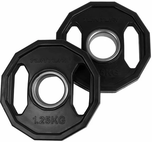 Olimpiniai gumuoti svarmenys TUNTURI 1,25-25kg (Svoris: 1 x 10 kg)