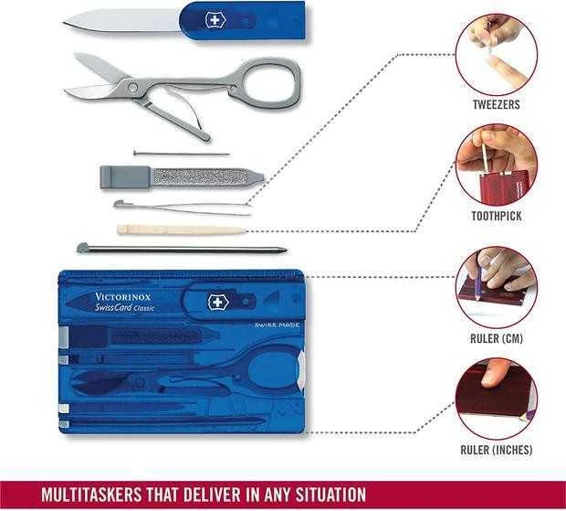 Victorinox Įrankių kortelė SwissCard Classic mėlyna