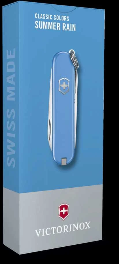 Šveicarija Victorinox Classic SD vasaros lietus su dovanų dėžute