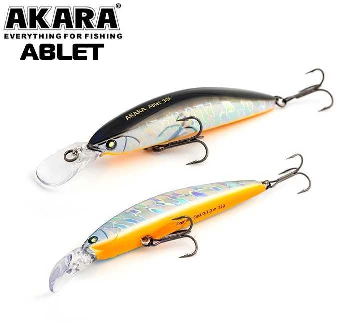 Vobleriai Akara ABLET 90F, 90 mm, 12 g
