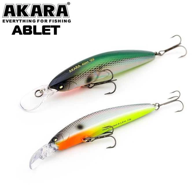 Vobleriai Akara ABLET 90F, 90 mm, 12 g
