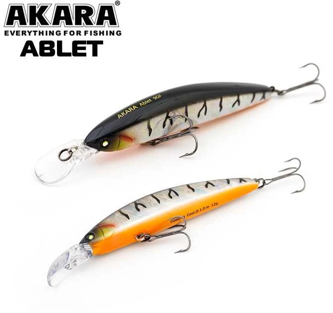 Vobleriai Akara ABLET 90F, 90 mm, 12 g