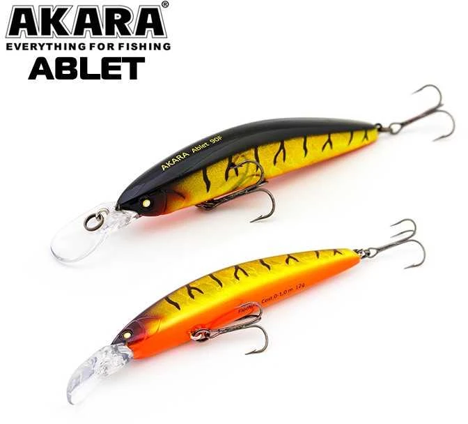 Vobleriai Akara ABLET 90F, 90 mm, 12 g