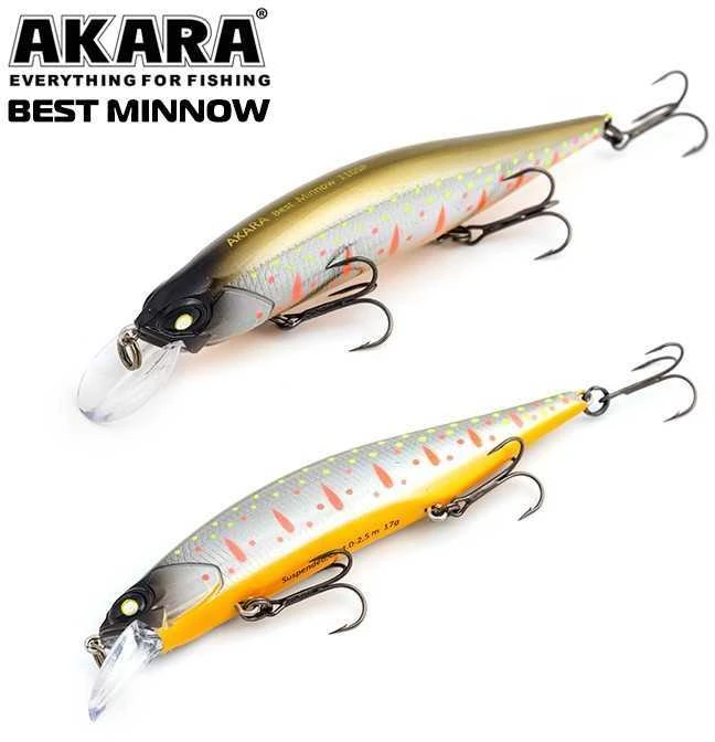Vobleriai Akara Best Minnow 110SP, 17 g, 110 mm