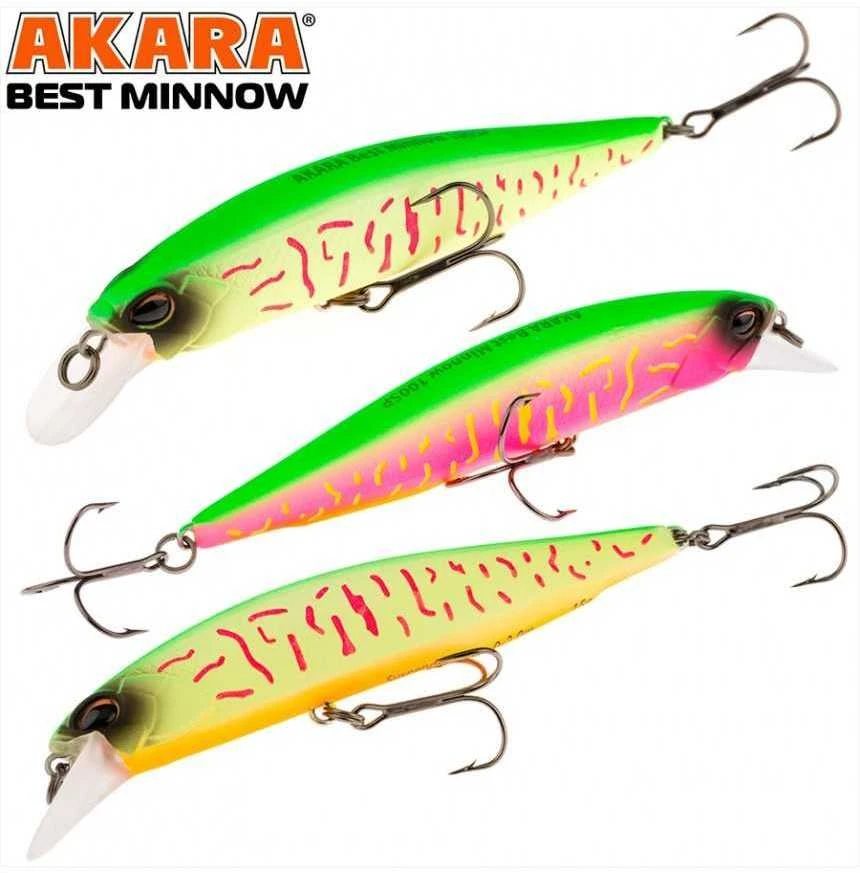 Vobleriai Akara Best Minnow 110SP, 17 g, 110 mm