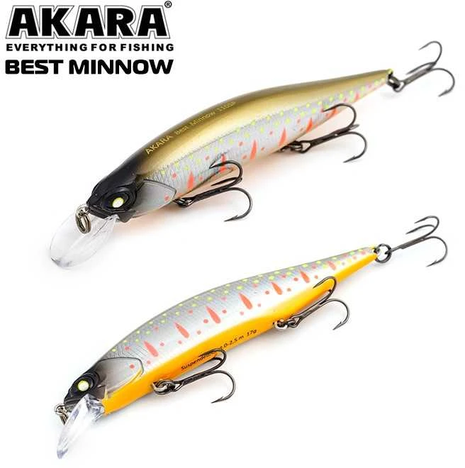 Vobleriai Akara Best Minow 100SP, 15 g, 100 mm
