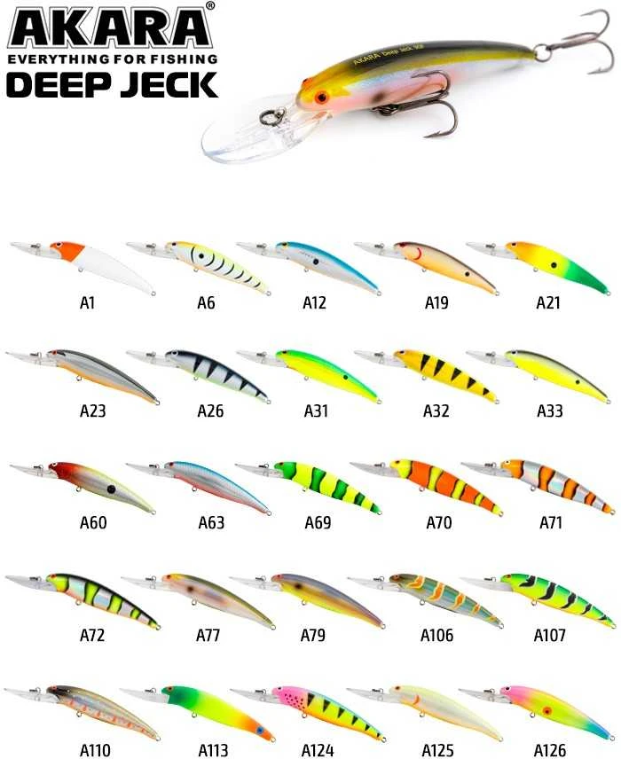 Vobleriai Akara Deep Jeck 90F 12g