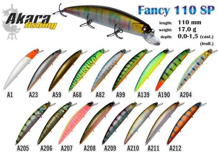 Vobleriai Akara Fancy 110SP, 17 g, 110 mm