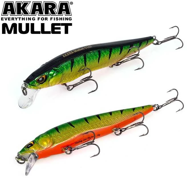 Vobleriai Akara Mullet 110F, 14 g, 110 mm