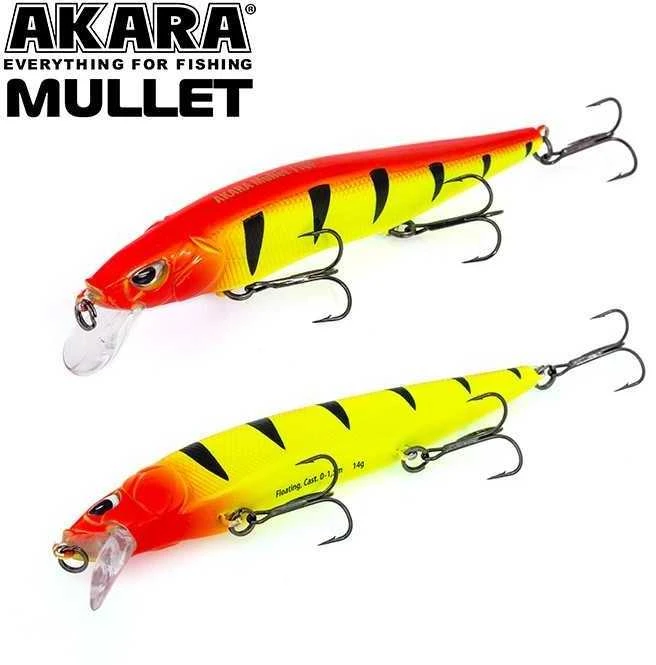 Vobleriai Akara Mullet 110F, 14 g, 110 mm