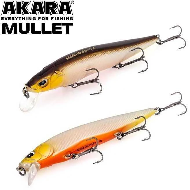 Vobleriai Akara Mullet 110F, 14 g, 110 mm
