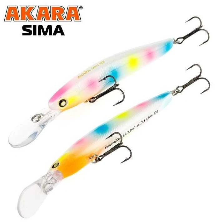 Vobleriai Akara Sima 90F, 90 mm, 12 g