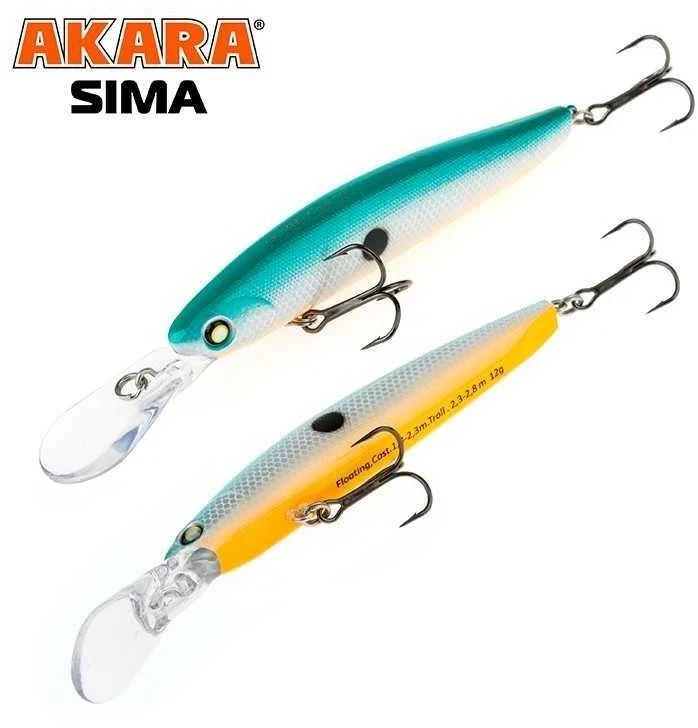 Vobleriai Akara Sima 90F, 90 mm, 12 g