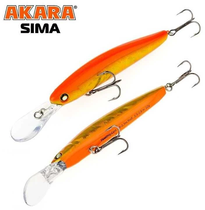 Vobleriai Akara Sima 90F, 90 mm, 12 g