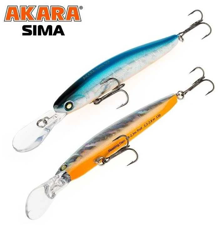 Vobleriai Akara Sima 90F, 90 mm, 12 g