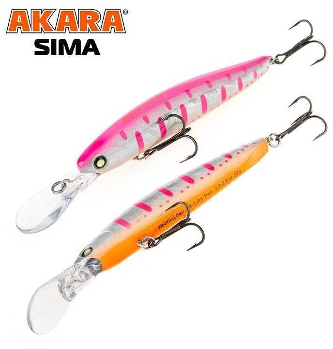 Vobleriai Akara Sima 90F, 90 mm, 12 g