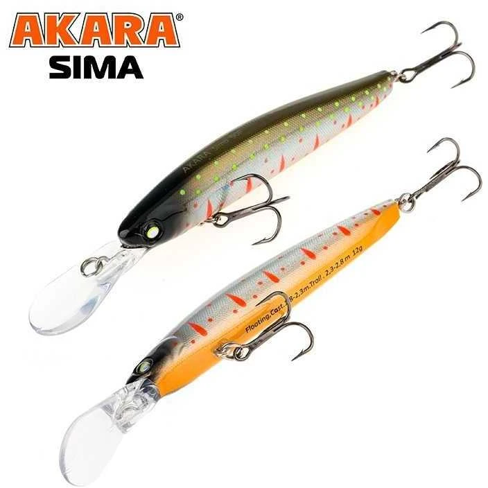 Vobleriai Akara Sima 90F, 90 mm, 12 g