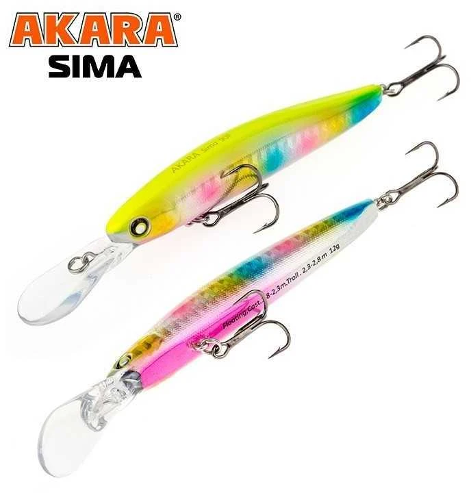 Vobleriai Akara Sima 90F, 90 mm, 12 g