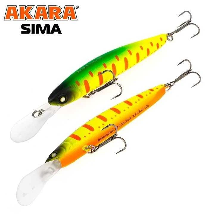 Vobleriai Akara Sima 90F, 90 mm, 12 g