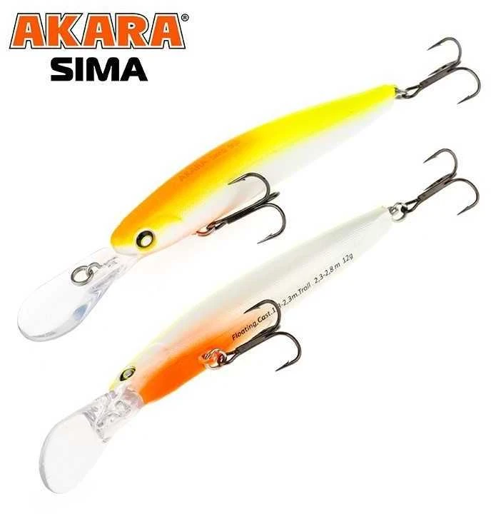 Vobleriai Akara Sima 90F, 90 mm, 12 g