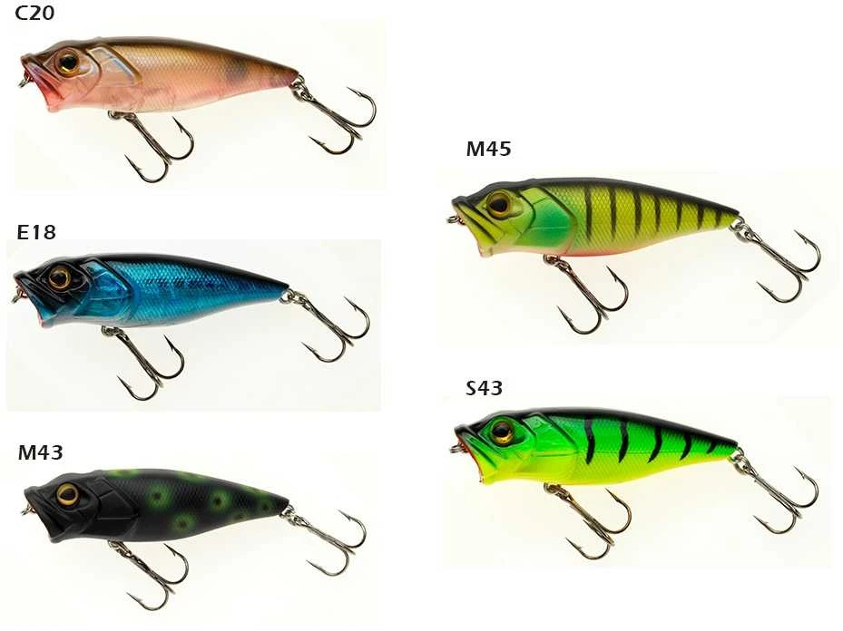 Vobleriai Sakura Swimy Popper, 65 mm