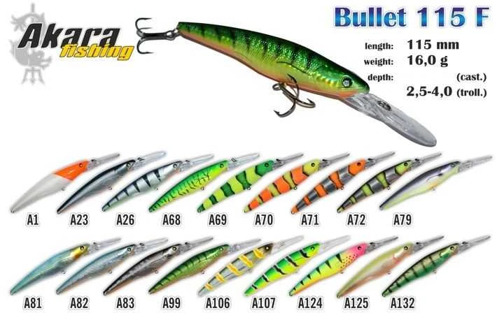 Vobleris Akara Bullet 115F 16 g