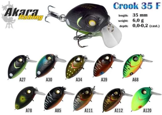 Vobleris Akara "Crook" 35F, 6 g, 35 mm
