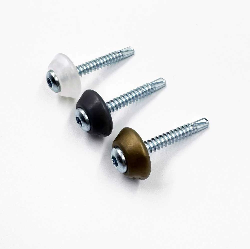 Baltic Plastic Solutions Tvirtinimo varžtai į metalą su tarpine M5 x 40 mm MK PC DIAMONDS (3 spalvos) - Pilka