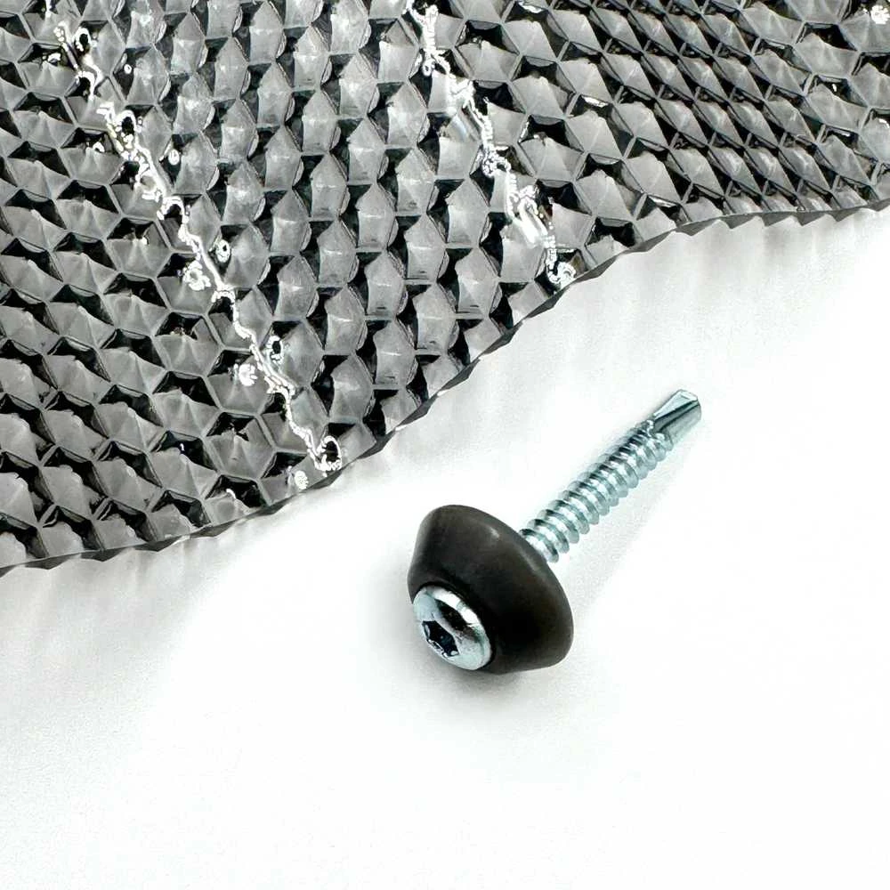 Baltic Plastic Solutions Tvirtinimo varžtai į metalą su tarpine M5 x 40 mm MK PC DIAMONDS (3 spalvos) - Pilka
