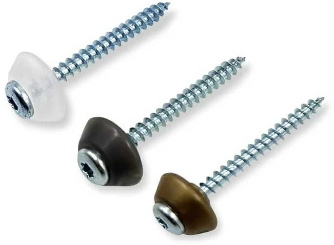 Baltic Plastic Solutions Tvirtinimo varžtai į medį su tarpine M5 x 50 mm MK PC DIAMONDS (3 spalvos) - Bronzinė