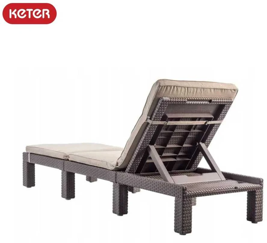 Keter Saulės gultas Daytona Deluxe, kapučino-smėlio spalvos