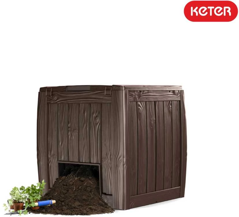 Keter Komposto dėžė DECO COMPOSTER su dugnu 340 L